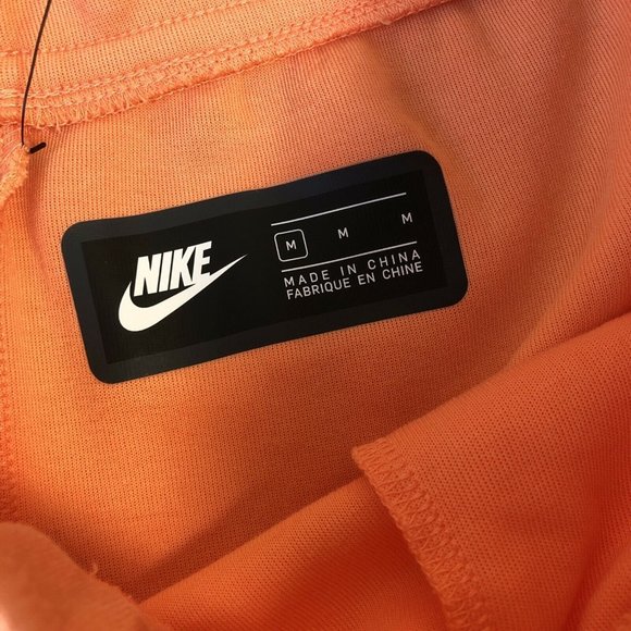 Nike Tech Fleece “Washed” Jogger Orange Frost Black mens size Medium - Picture 3 of 5